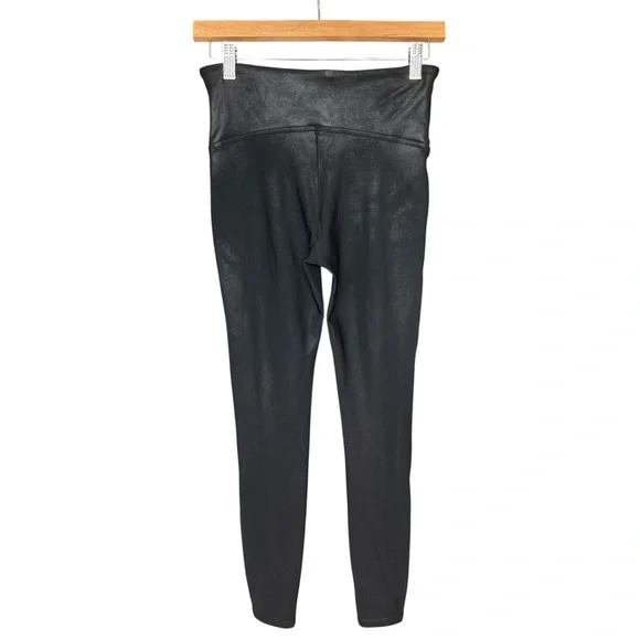 SPANX Faux Leather Leggings Black Women’s Size Medium - Picture 5 of 7